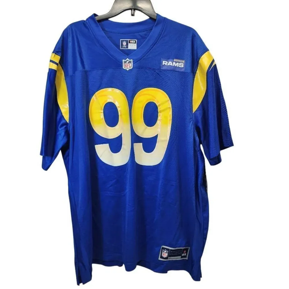 NFL Pro Line Aaron Donald #99 Los Angeles Rams Jersey Men’s 2XL Blue NWT